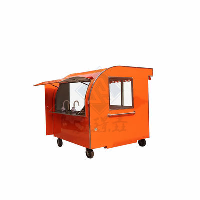 Camionino alimentare mobile industriale rotondo personalizzato con doppi assi e tetto