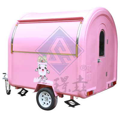 Fornitura diretta di carrelli alimentari mobili a singolo/doppio asse con tetto