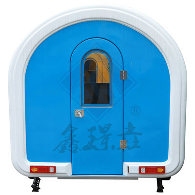 Camion alimentare mobile da 1000 kg con baldacchino colore personalizzato modello rotondo asse singolo/doppio