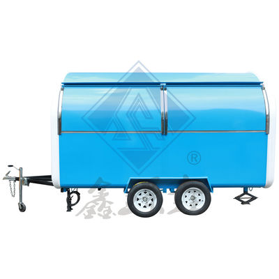 Camion alimentare mobile da 1000 kg con baldacchino colore personalizzato modello rotondo asse singolo/doppio