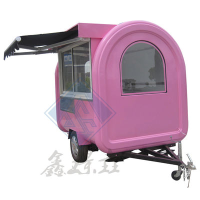 Camionino alimentare mobile a singolo/doppio asse, modello rotondo, per alimentari di strada all'aperto