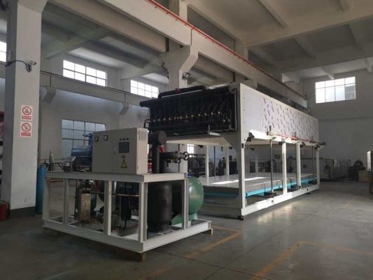Macchina per la fabbricazione di blocchi di ghiaccio commerciale con compressore industriale 1230x930x2040mm Dimensione