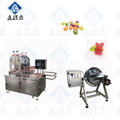 Linea di produzione automatica di caramelle gommose in acciaio inossidabile per le lecca-lecca a doppio colore