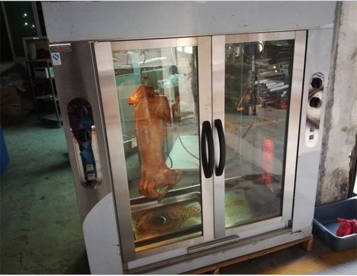 Apparecchio di cucina di stile avanzato Gas a due lampadine rotisserie per pecore e maiali
