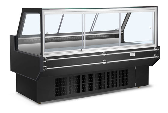 Acciaio inossidabile 201 Materiale Deli Cooler per la refrigerazione dei display di carne dei supermercati