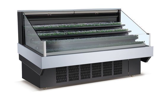 Acciaio inossidabile 201 Materiale Deli Cooler per la refrigerazione dei display di carne dei supermercati