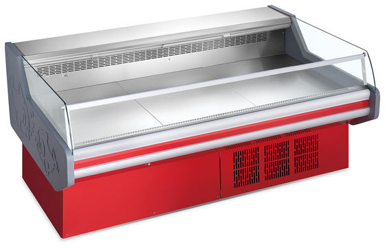 Acciaio inossidabile 201 Materiale Deli Cooler per la refrigerazione dei display di carne dei supermercati