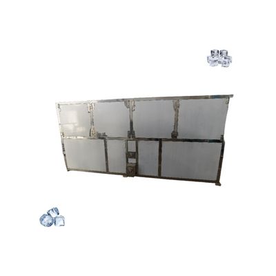 Home 10 tonnellate di raffreddamento ad acqua Ice Cube Machine Ice Maker con capacità di stoccaggio di ghiaccio di 1000 kg