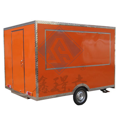Industrial Square 250CM camion alimentare mobile con asse singolo/doppio e design bello