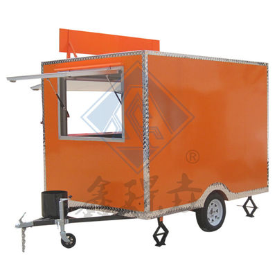 Industrial Square 250CM camion alimentare mobile con asse singolo/doppio e design bello