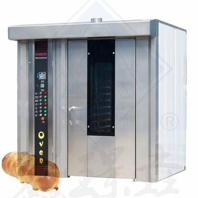 50 kg 16 vassoio Forno da forno a gas industriale rotante Forno da forno forno elettrico Francese per la cottura