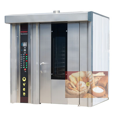 Forno rotativo a gas elettrico per la cottura di 68 vassoi di biscotti torte e pane