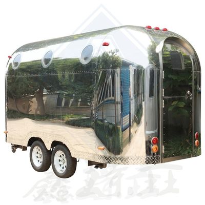 450CM singolo / doppio asse design camion alimentare mobile con acciaio inossidabile e ricambi