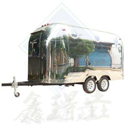 450CM singolo / doppio asse design camion alimentare mobile con acciaio inossidabile e ricambi