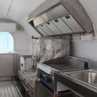 Street Snack Pancake Mobile Food Truck con 220V di tensione e 1000kg di capacità di carico