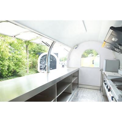 Modello rotondo industriale personalizzato Hot Dog Caffè Camion alimentare mobile Lunga durata di vita
