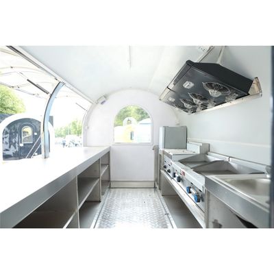 Modello rotondo industriale personalizzato Hot Dog Caffè Camion alimentare mobile Lunga durata di vita