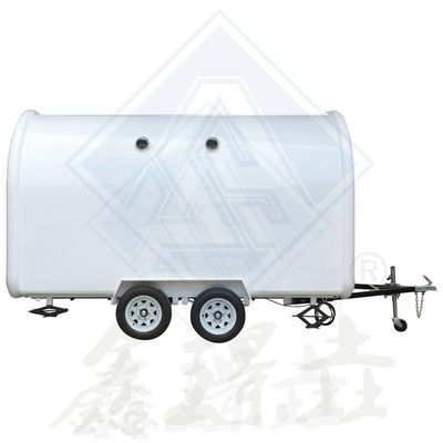Modello rotondo industriale personalizzato Hot Dog Coffee Mobile Food Truck 350CM Single Axle