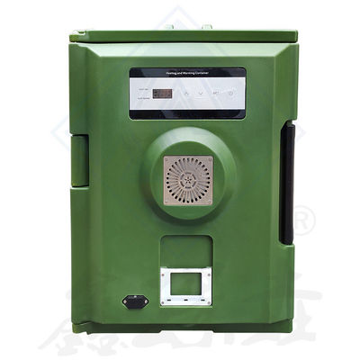 Scatola isolante a stampaggio rotazionale senza piastre per ristorazione