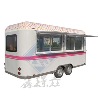 Cartino alimentare mobile all'aperto con modello rotondo industriale e colore personalizzato