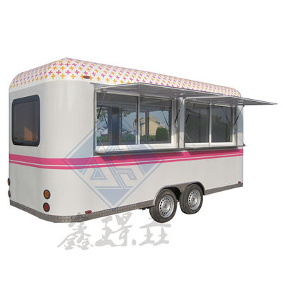 Cartino alimentare mobile all'aperto con modello rotondo industriale e colore personalizzato