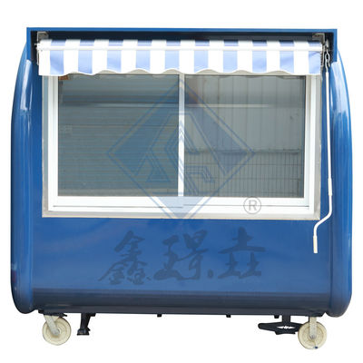 Outdoor Street Vending 3.5M Double Axle Mobile Food Truck con baldacchino e bel design
