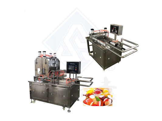 Shanghai 50 kg/h Lollipop Toffee Jelly Gummy Bear Candy Making Machine per la vendita al dettaglio