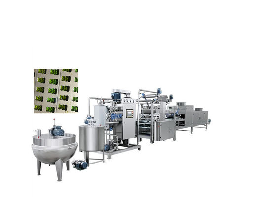 300Kg/h Industrial Hard Candy Making Machine per i dolci di caramelle Linea di produzione di lecca-lecca