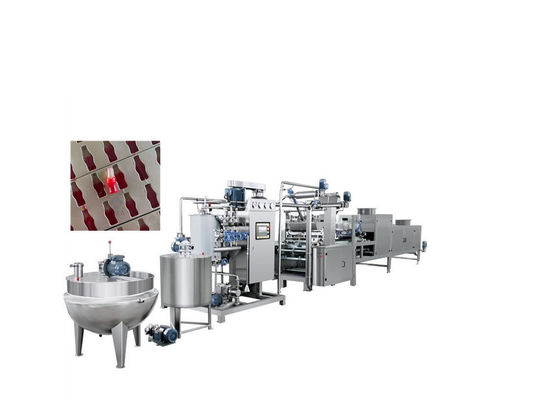 300Kg/h Industrial Hard Candy Making Machine per i dolci di caramelle Linea di produzione di lecca-lecca