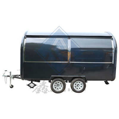 Materiale grezzo Noci Mobile Hot Dog Coffee Food Truck con attrezzature di cottura personalizzate