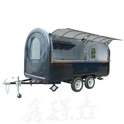 Materiale grezzo Noci Mobile Hot Dog Coffee Food Truck con attrezzature di cottura personalizzate