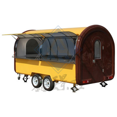 5M Double Axle Nice Design Food Snack Truck Industrial Round Model Mobile