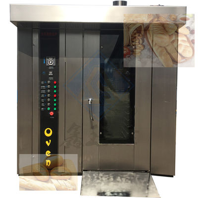 Macchina da forno alimentare 32 vassoi Forno elettrico a gasolio rotativo con funzione a vapore Made