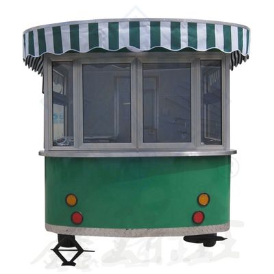 Modello rotondo industriale personalizzato Mobile con baldacchino di mais Food Truck 5M doppio asse Bello design