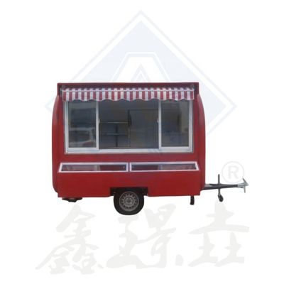 2.8M Double Axle Mobile Customized Industrial Round Model con Canopy Coffee Food Truck