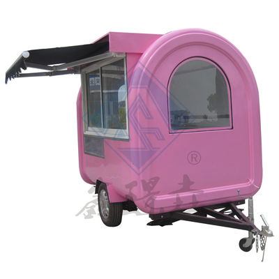 2.5M doppio asse modello rotondo industriale personalizzato camion alimentare mobile con baldacchino