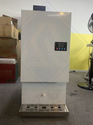 Macchina per ghiaccio industriale con capacità di stoccaggio di ghiaccio di 300 kg e fabbricante automatico di cubetti di ghiaccio