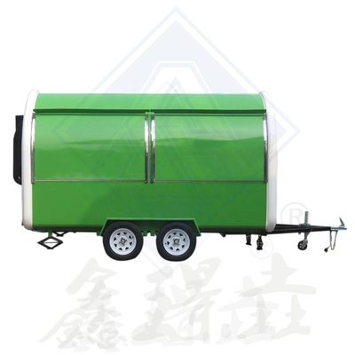 Camion per alimenti mobile modello rotondo industriale personalizzato mobile dal design piacevole a doppio asse 220V