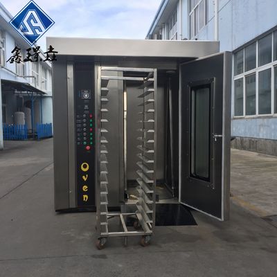 380V 50Hz macchina da forno per pane alta produttività 32 vassoi forno a gas diesel rotativo