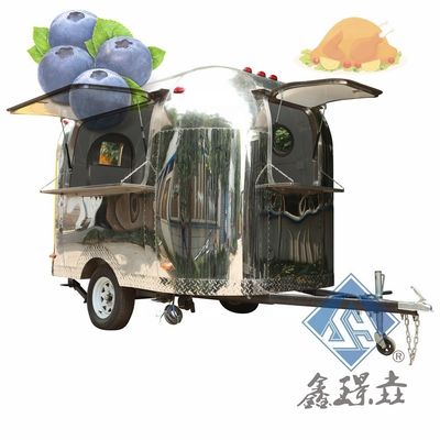 Camionetti alimentari commerciali Camionetto alimentare mobile con cucina e forno per pizza Venditore affidabile