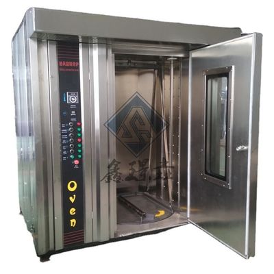 Forno rotativo a gas rotante 32 vassoi per macchine da forno 100 kg/h