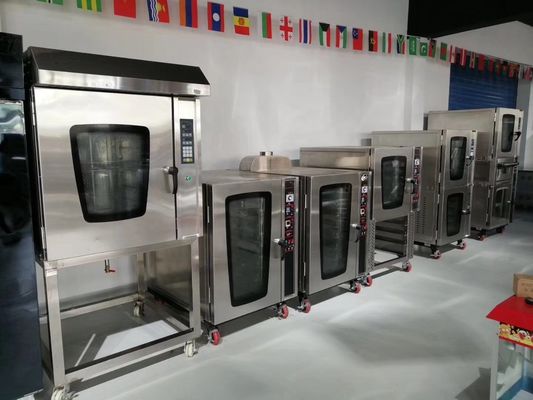 Alta produttività 8 vassoi riscaldamento a gas convezione forno da forno per la produzione di pane