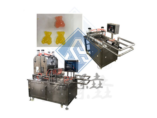 50 kg/h Chocolate Toffee Lollipop Gummy Bear Machine per la produzione di caramelle in vari campi