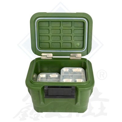 Confezione a forma rotonda con scatola isolante per il pranzo