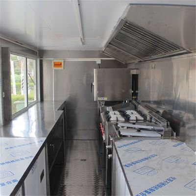 Camionetto alimentare personalizzato in acciaio inossidabile da 1000 kg con attrezzature di cucina per ristoranti