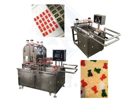 1.5KW Chocolate Toffee Lollipop Gummy Bear Machine per 50 kg/h di fabbricazione di caramelle industriali