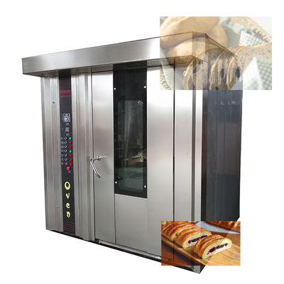 Macchina elettrica per il pane a gas diesel con funzione a vapore 32 vassoi Forno rotativo Made