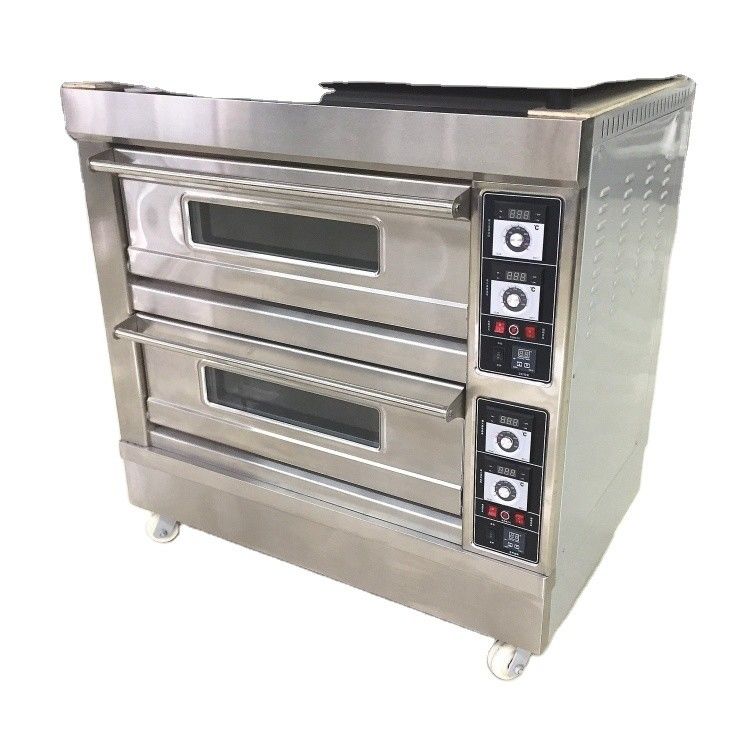 Macchine da forno Funzione elettrica torta a gas Forno per pizza con vassoi competitivi e 3 piani 9 vassoi