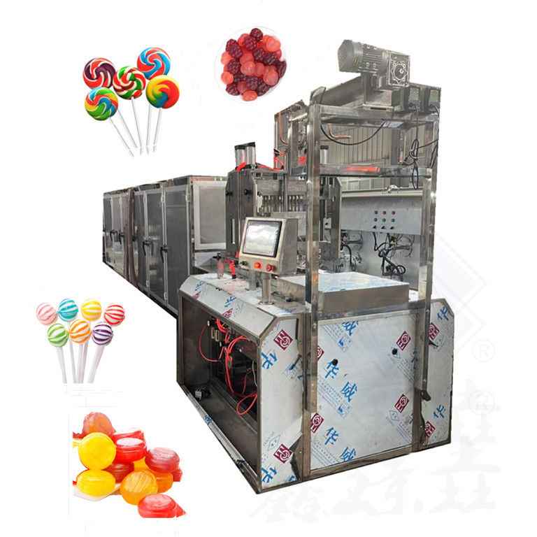 Macchina automatica per la produzione di caramelle e zuccheri per compresse di tipo lollipop con una capacità di 40-50 kg/h
