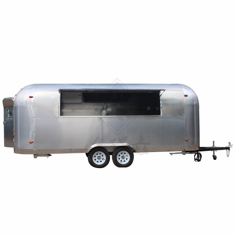 2021 Design Outdoor Concession BBQ Food Trailer con design chiuso velocemente e barra di traino